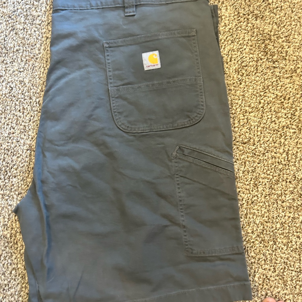 Carhartt Men's Dark Gray Cargo Work Shorts with Tool Pocket M22